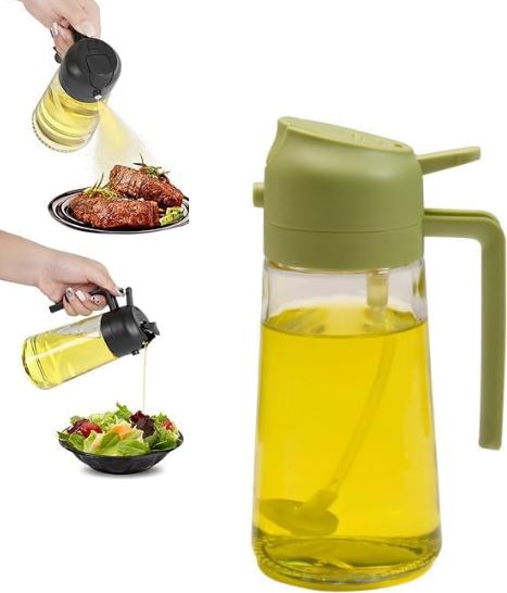Oil Spray Bottle 2 In 1 Oil Dispenser